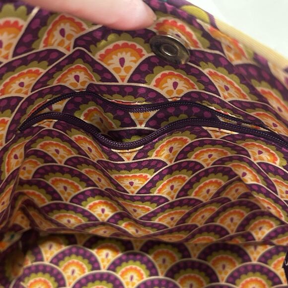 Vera Bradley Glenna Satchel Color Multi-Color Pattern Carnaby Preowned - Picture 6 of 10